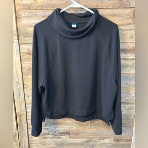 Old Navy Black Cowl Neck Sweatshirt - size M